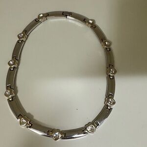 Chic Silver Heart Necklace